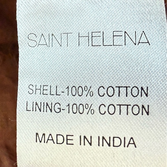 Saint Helena Rose Mini Dress Rose Clay Brown Eyelet 100% Cotton Size Small - Picture 13 of 13